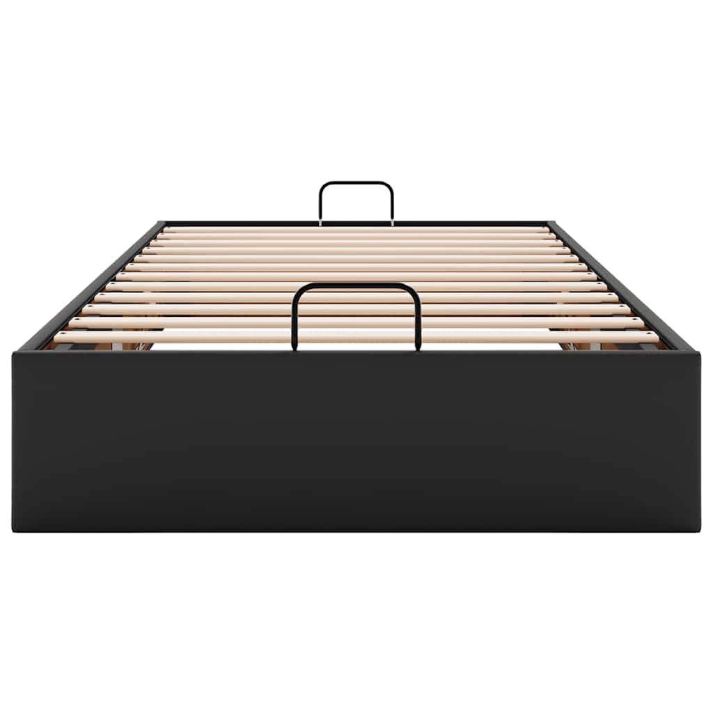 osmannisk sengeramme uden madras 80x200 cm kunstlæder sort