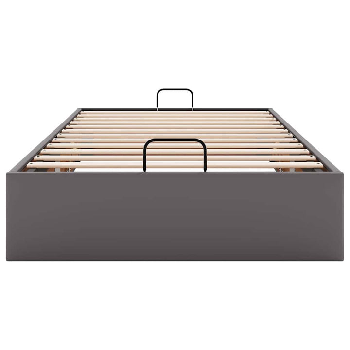 osmannisk sengeramme uden madras 80x200 cm kunstlæder grå