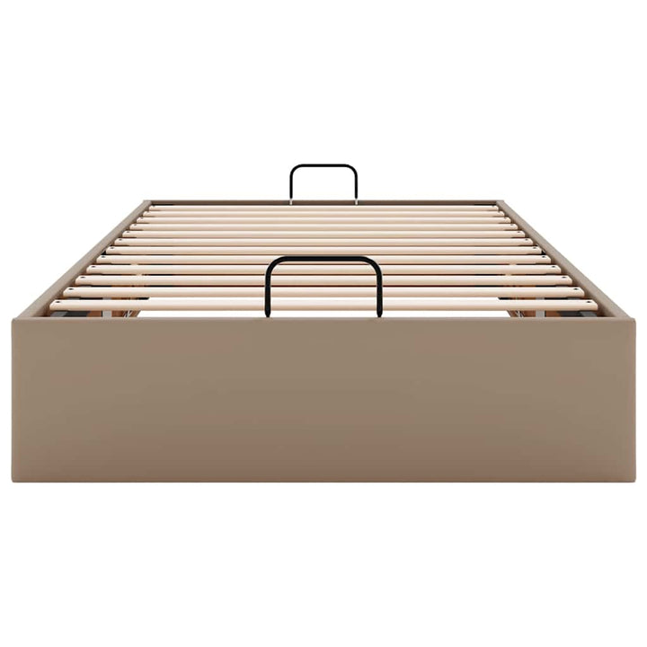 osmannisk sengeramme uden madras 80x200 cm kunstlæder cappucino