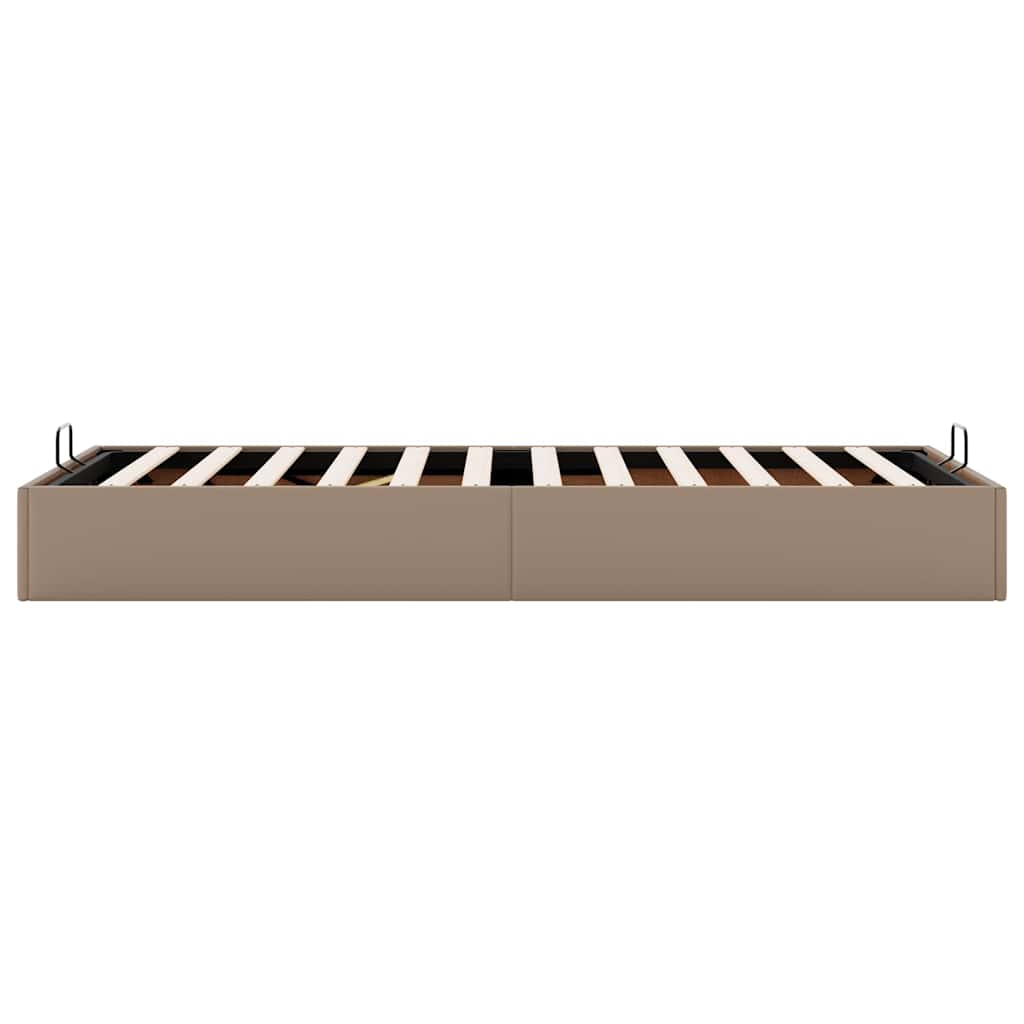 osmannisk sengeramme uden madras 80x200 cm kunstlæder cappucino