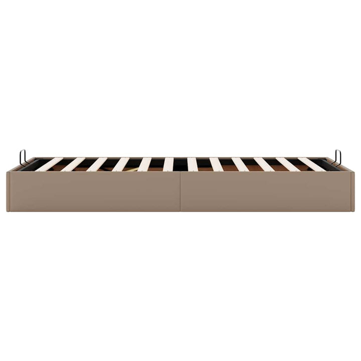 osmannisk sengeramme uden madras 80x200 cm kunstlæder cappucino