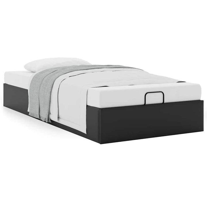 osmannisk sengeramme uden madras 90x190 cm kunstlæder sort