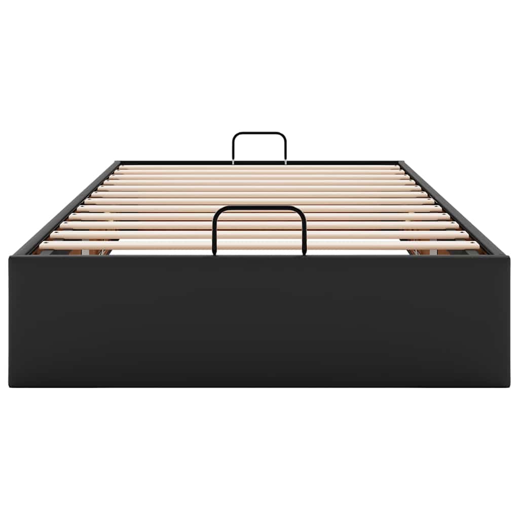 osmannisk sengeramme uden madras 90x190 cm kunstlæder sort