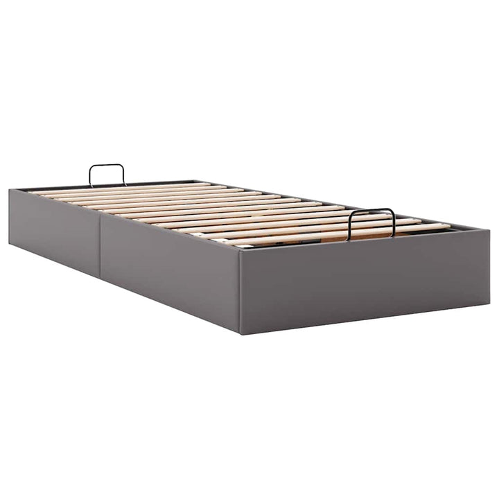 osmannisk sengeramme uden madras 90x190 cm kunstlæder grå