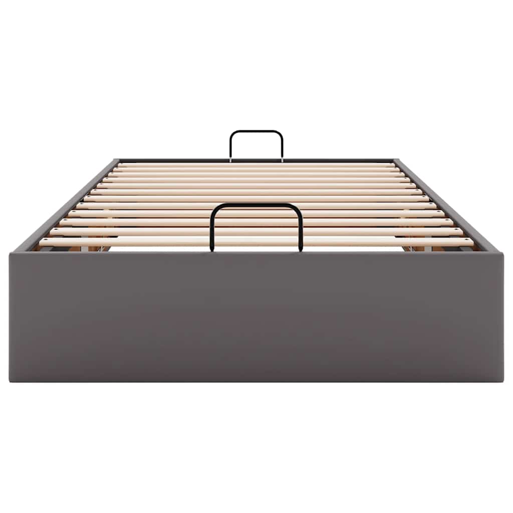 osmannisk sengeramme uden madras 90x190 cm kunstlæder grå