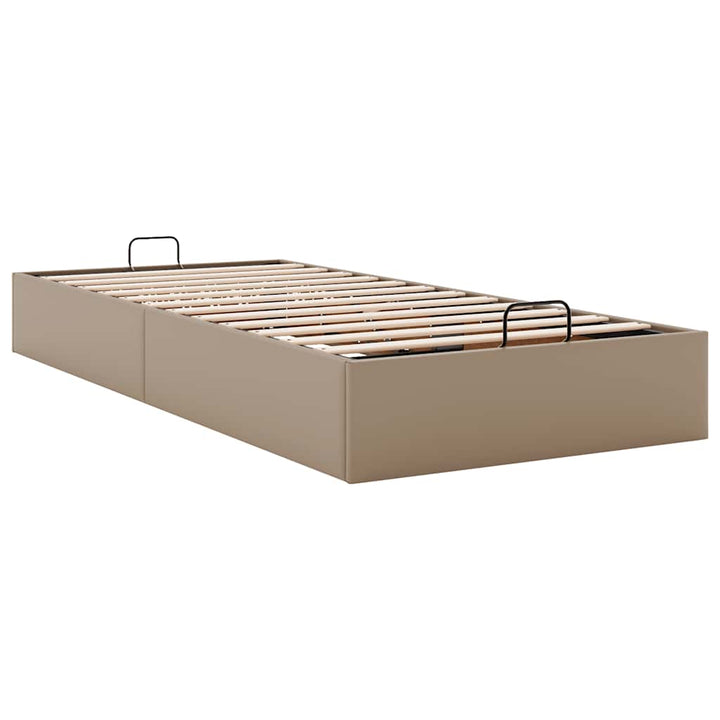 osmannisk sengeramme uden madras 90x190 cm kunstlæder cappucino