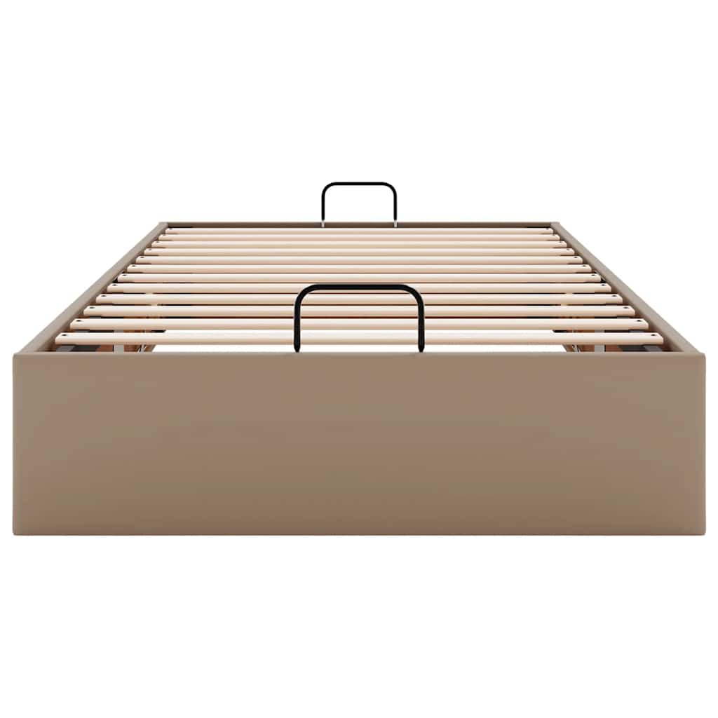 osmannisk sengeramme uden madras 90x190 cm kunstlæder cappucino