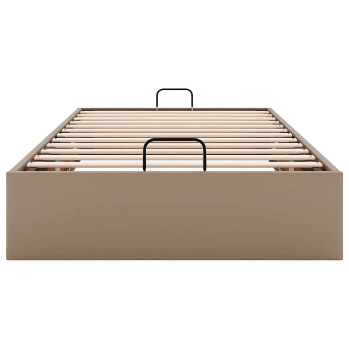 osmannisk sengeramme uden madras 90x190 cm kunstlæder cappucino