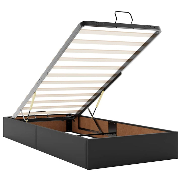 osmannisk sengeramme uden madras 90x200 cm kunstlæder sort