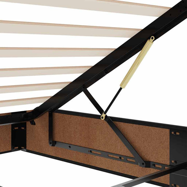 osmannisk sengeramme uden madras 90x200 cm kunstlæder sort