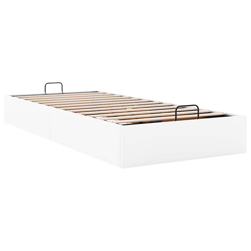 osmannisk sengeramme uden madras 90x200 cm kunstlæder hvid