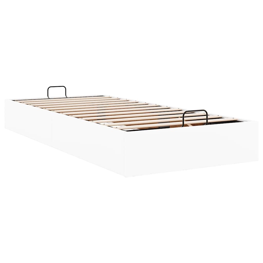 osmannisk sengeramme uden madras 90x200 cm kunstlæder hvid