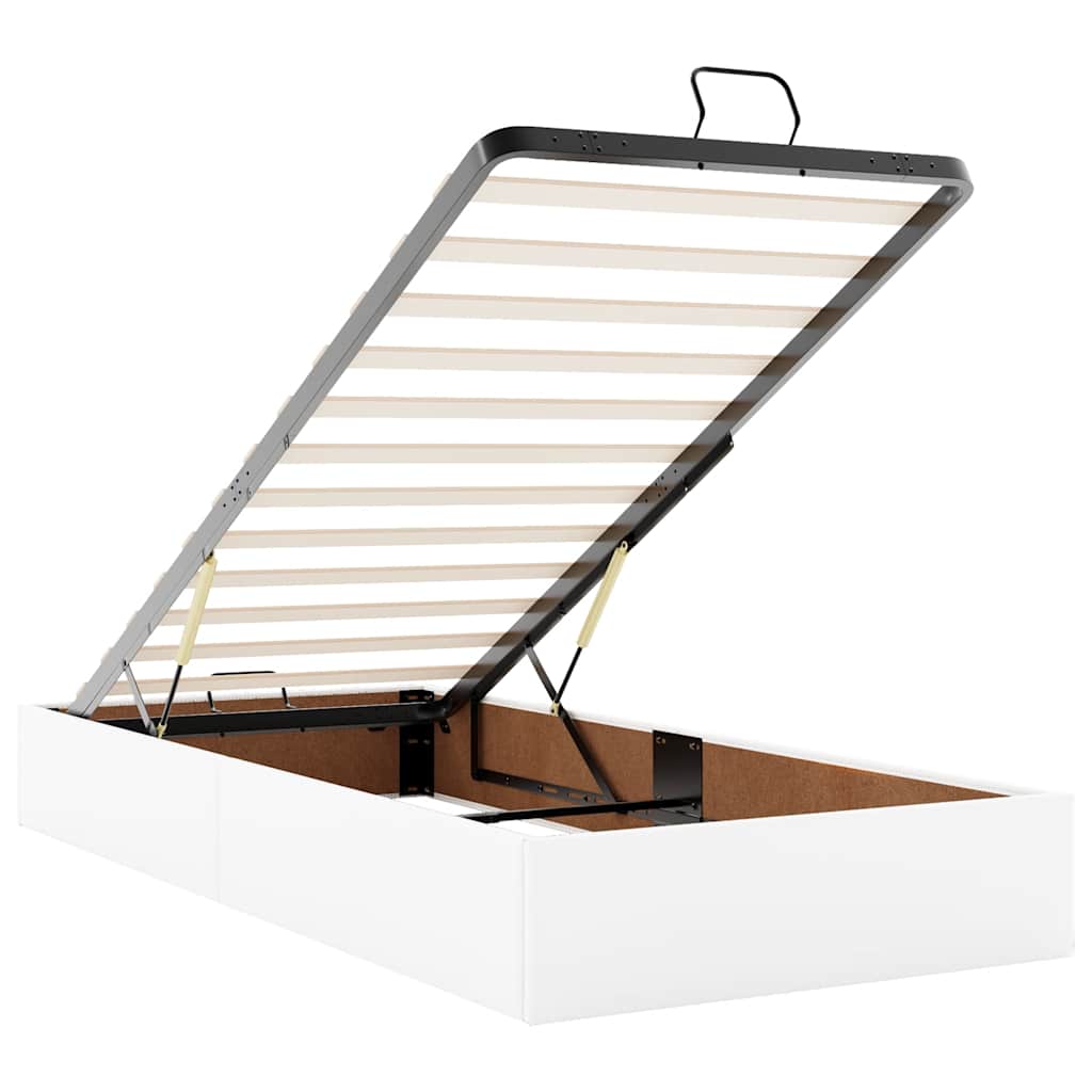 osmannisk sengeramme uden madras 90x200 cm kunstlæder hvid