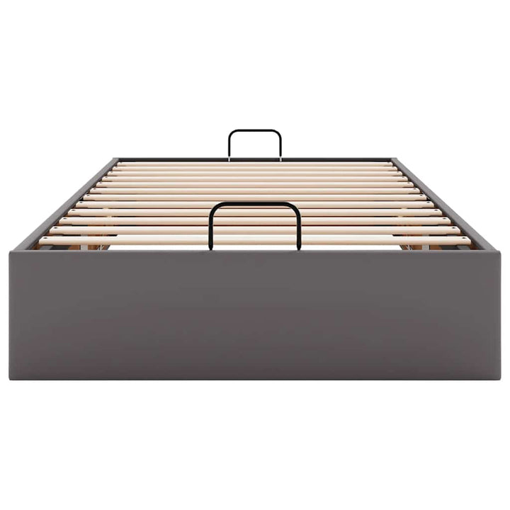 osmannisk sengeramme uden madras 90x200 cm kunstlæder grå