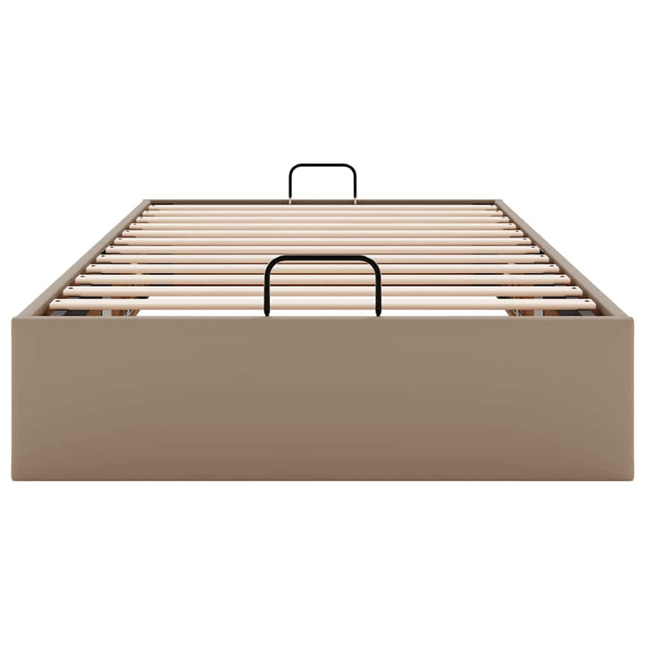 osmannisk sengeramme uden madras 90x200 cm kunstlæder cappucino