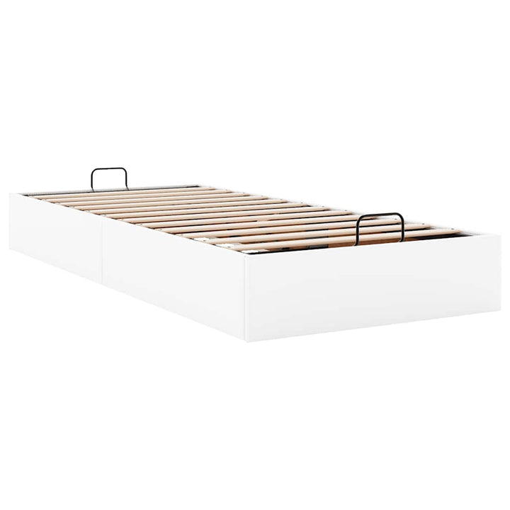 osmannisk sengeramme uden madras 100x200 cm kunstlæder hvid