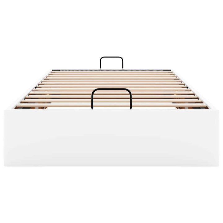 osmannisk sengeramme uden madras 100x200 cm kunstlæder hvid