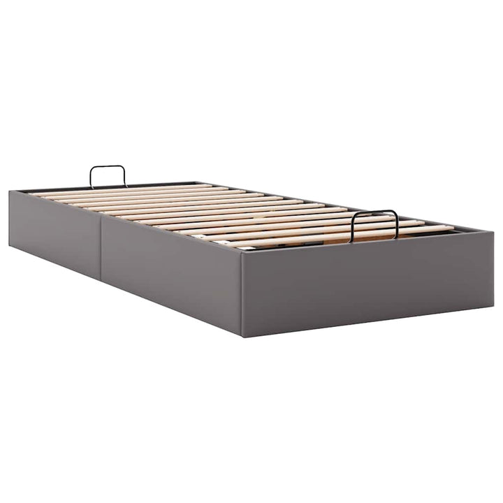 osmannisk sengeramme uden madras 100x200 cm kunstlæder grå