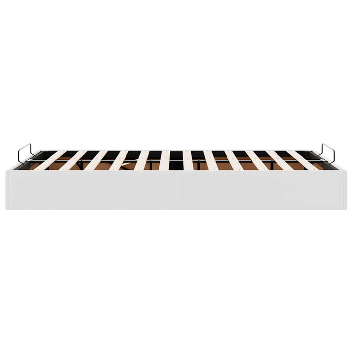 osmannisk sengeramme med madras 120x190 cm kunstlæder hvid
