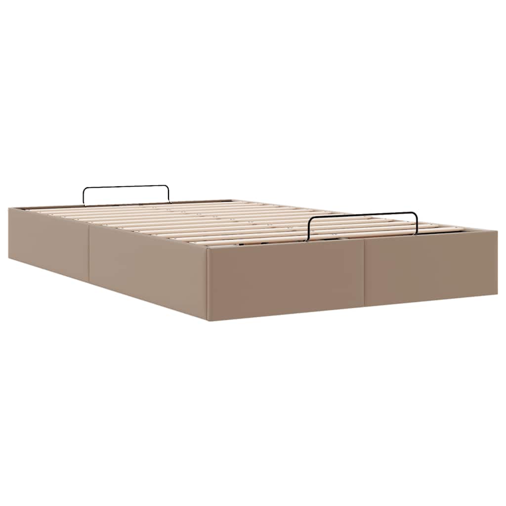 osmannisk sengeramme uden madras 120x190cm kunstlæder cappucino