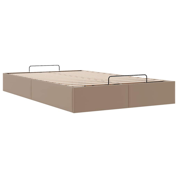 osmannisk sengeramme uden madras 120x190cm kunstlæder cappucino