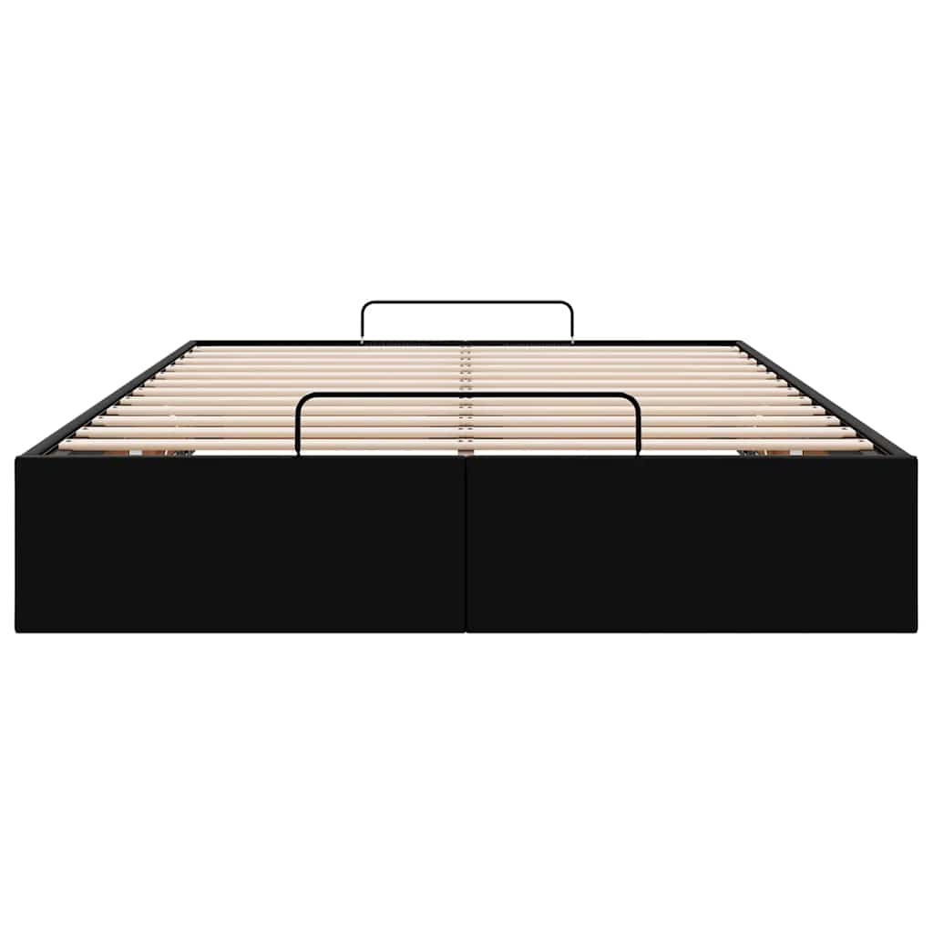 osmannisk sengeramme uden madras 120x200 cm kunstlæder sort