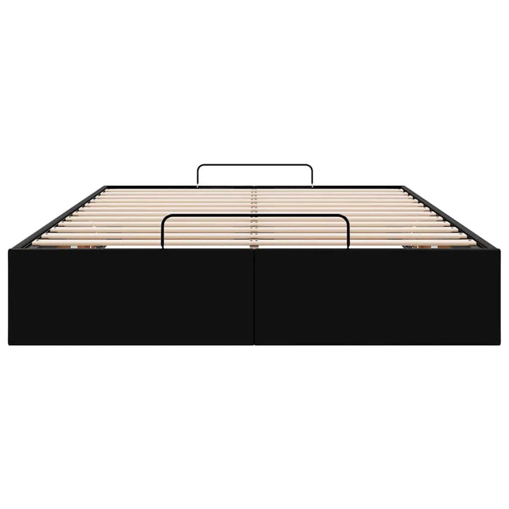 osmannisk sengeramme uden madras 120x200 cm kunstlæder sort