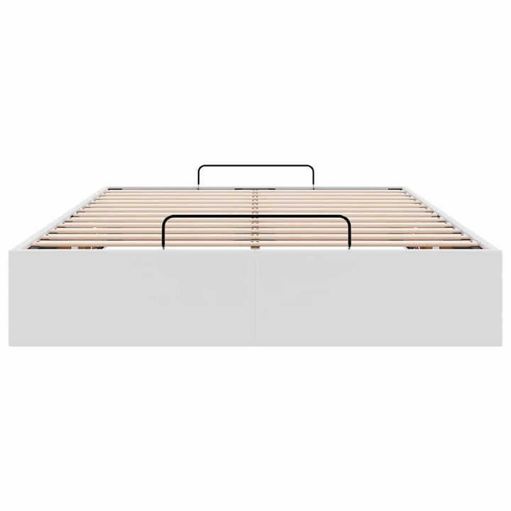 osmannisk sengeramme uden madras 120x200 cm kunstlæder hvid