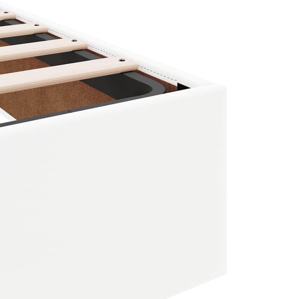 osmannisk sengeramme uden madras 120x200 cm kunstlæder hvid