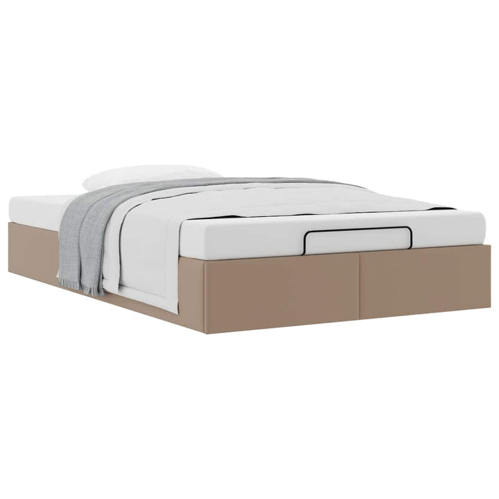 osmannisk sengeramme uden madras 120x200cm kunstlæder cappucino
