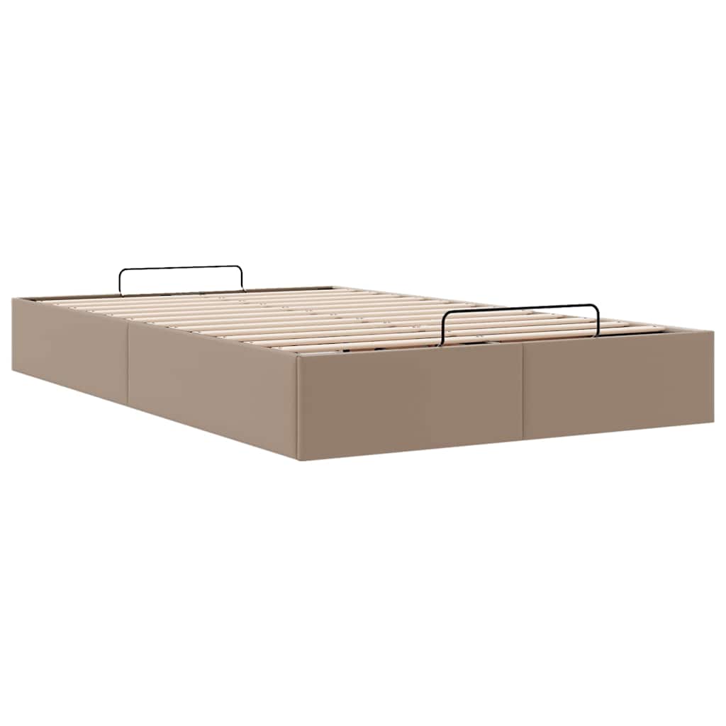 osmannisk sengeramme uden madras 120x200cm kunstlæder cappucino