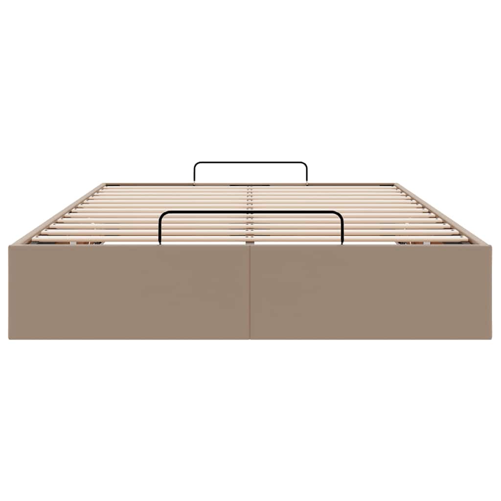 osmannisk sengeramme uden madras 120x200cm kunstlæder cappucino