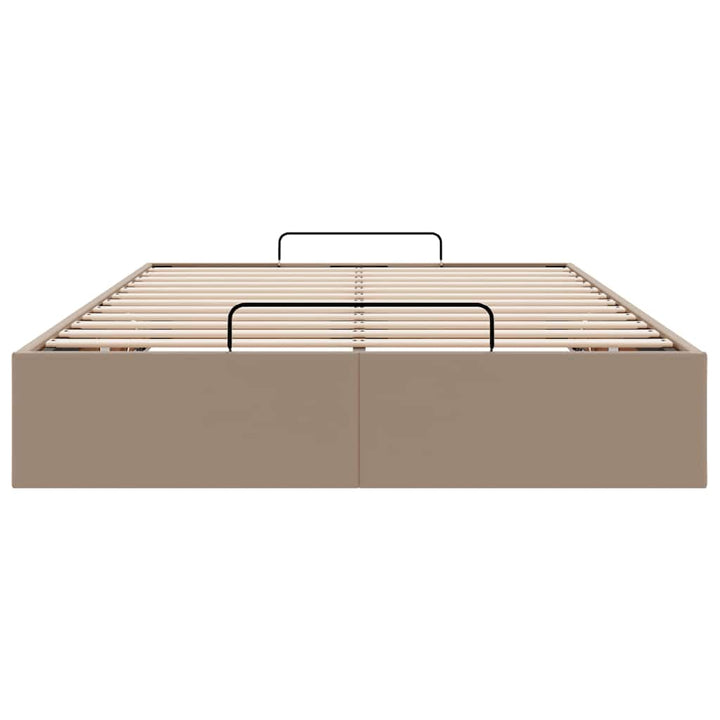 osmannisk sengeramme uden madras 120x200cm kunstlæder cappucino