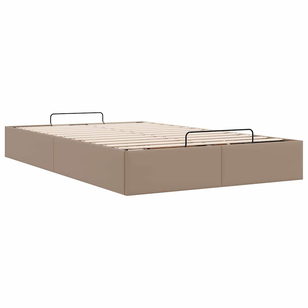 osmannisk sengeramme uden madras 120x200cm kunstlæder cappucino