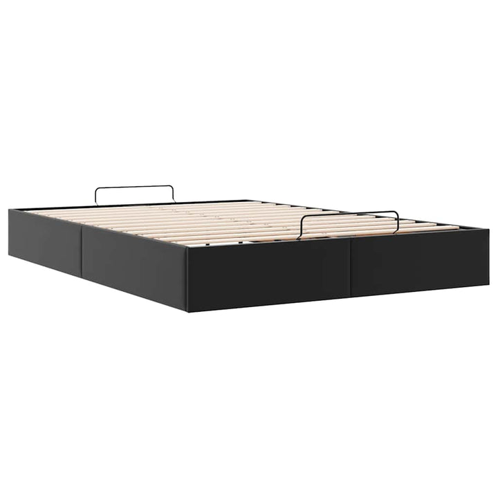 osmannisk sengeramme uden madras 140x190 cm kunstlæder sort