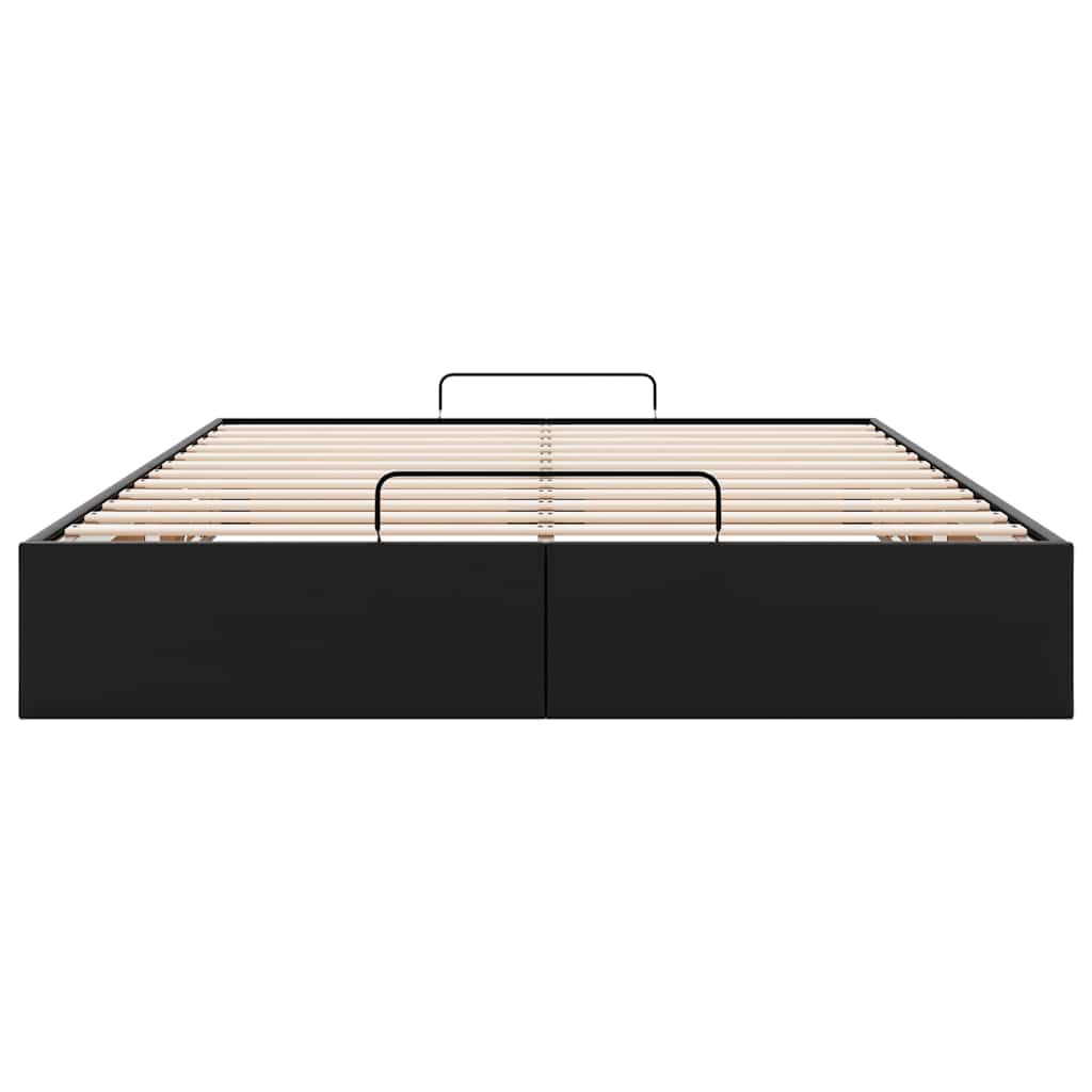 osmannisk sengeramme uden madras 140x190 cm kunstlæder sort