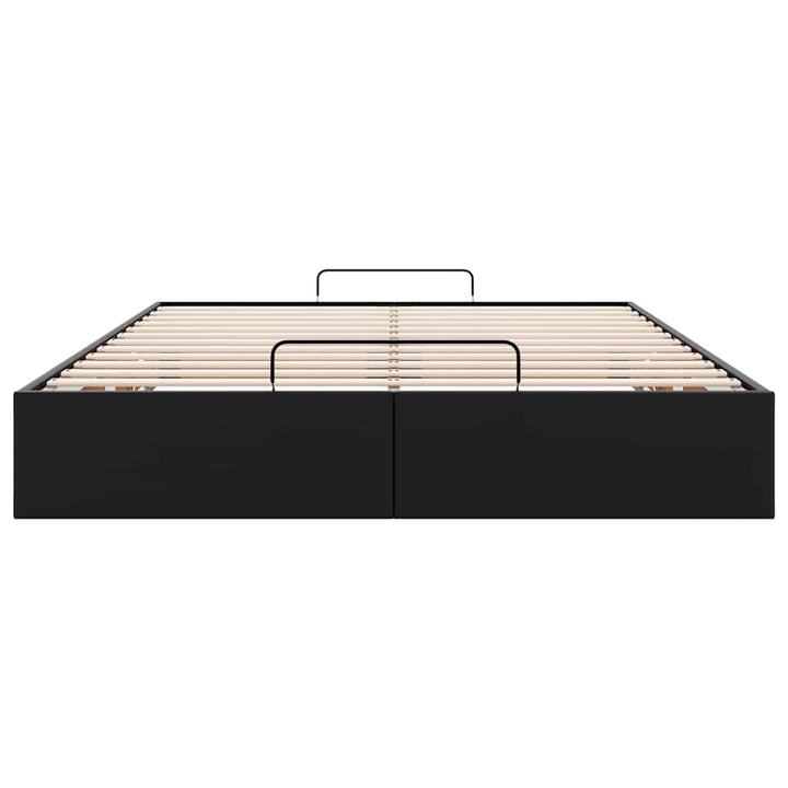 osmannisk sengeramme uden madras 140x190 cm kunstlæder sort