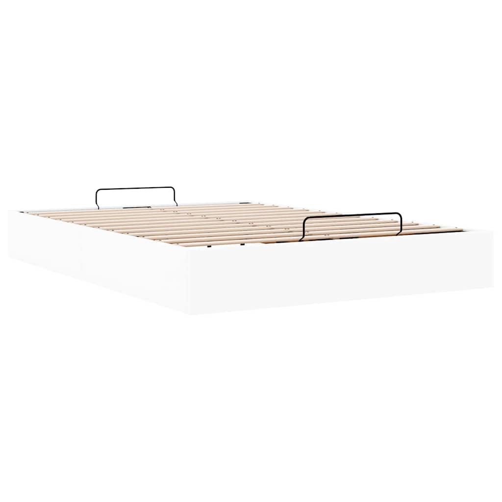 osmannisk sengeramme uden madras 140x190 cm kunstlæder hvid