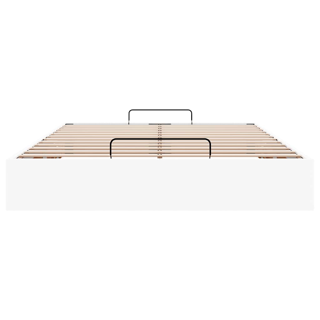 osmannisk sengeramme uden madras 140x190 cm kunstlæder hvid
