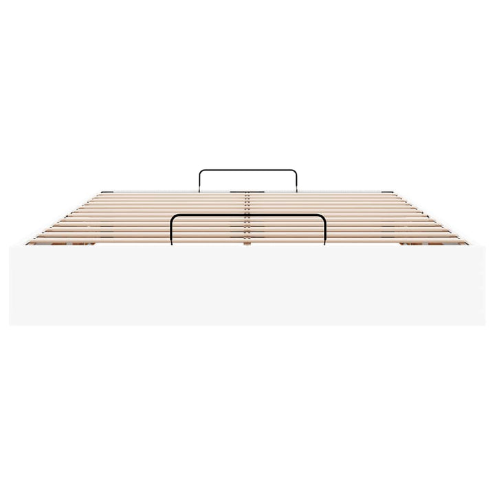 osmannisk sengeramme uden madras 140x190 cm kunstlæder hvid