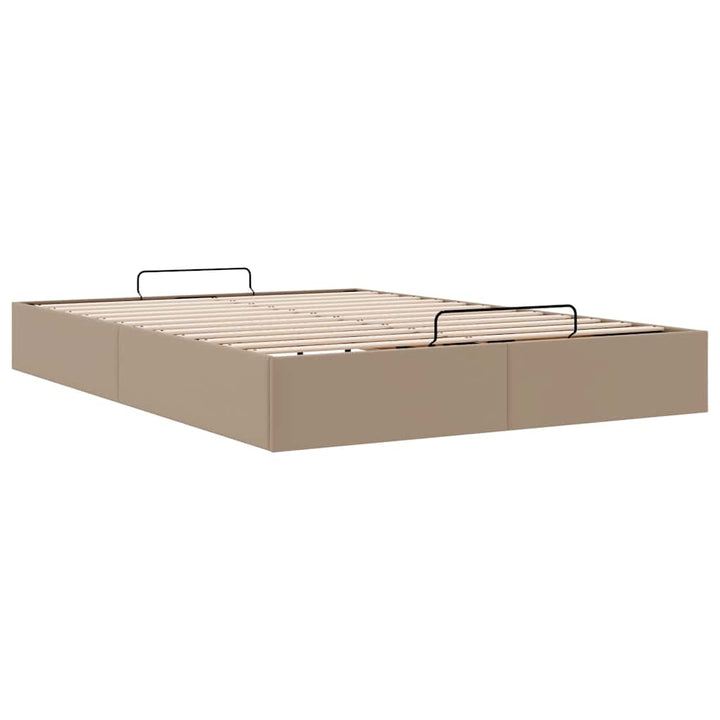 osmannisk sengeramme uden madras 140x190cm kunstlæder cappucino