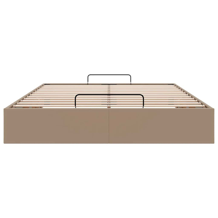 osmannisk sengeramme uden madras 140x190cm kunstlæder cappucino