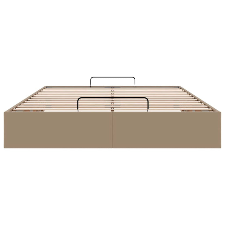 osmannisk sengeramme uden madras 140x200cm kunstlæder cappucino