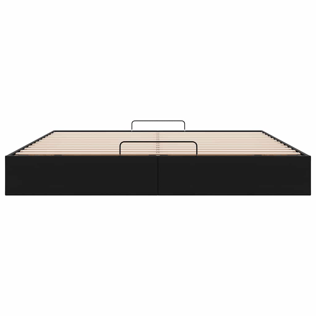 osmannisk sengeramme uden madras 200x200 cm kunstlæder sort