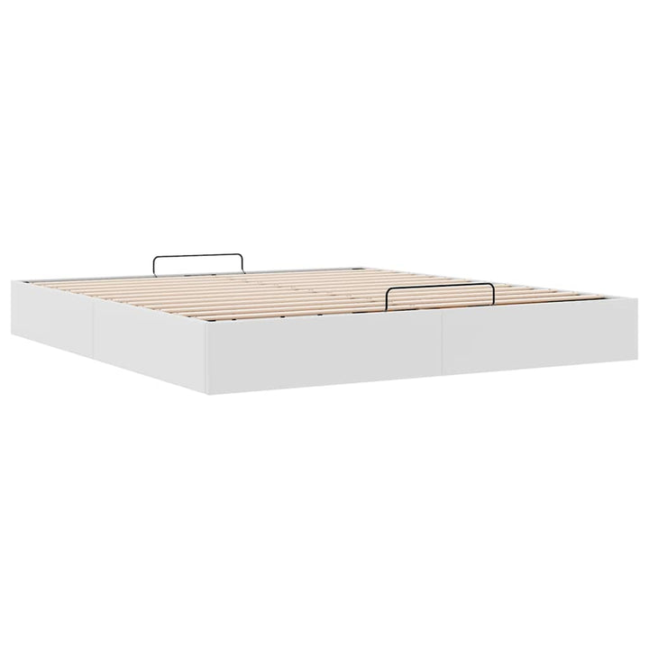osmannisk sengeramme uden madras 200x200 cm kunstlæder hvid