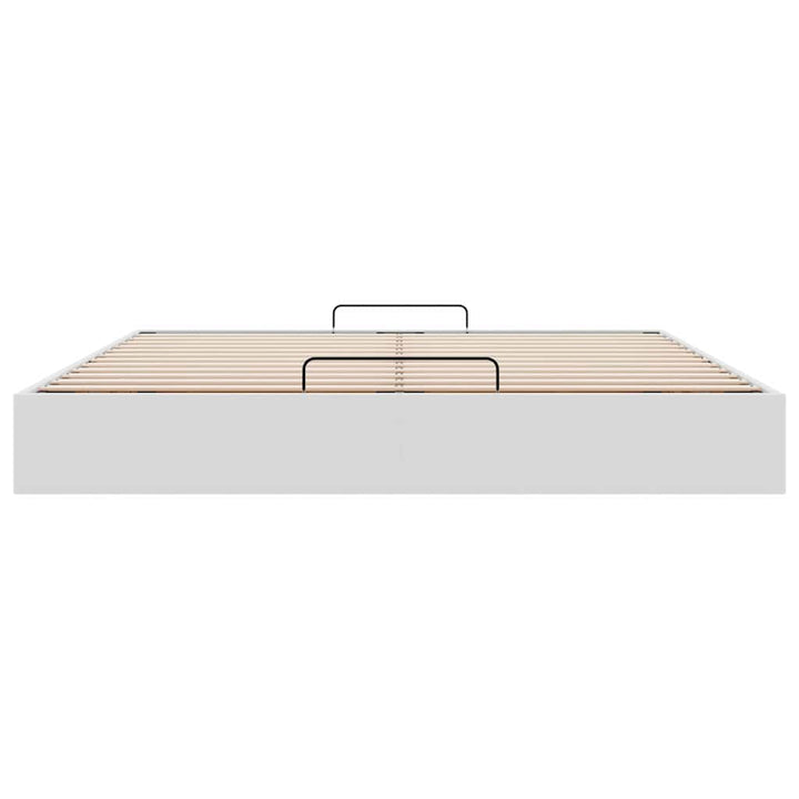 osmannisk sengeramme uden madras 200x200 cm kunstlæder hvid