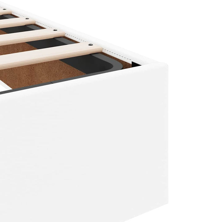 osmannisk sengeramme uden madras 200x200 cm kunstlæder hvid