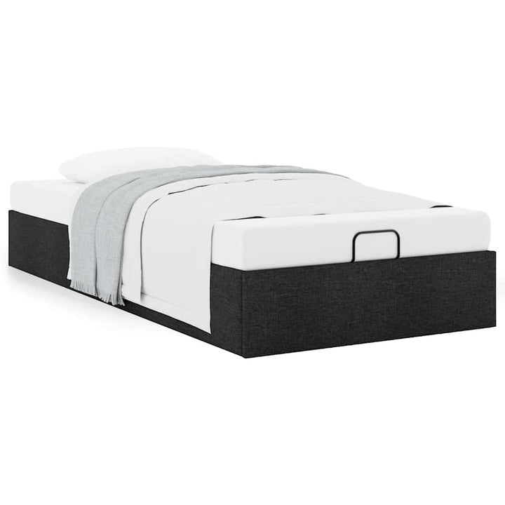 osmannisk sengeramme uden madras 80x200 cm stof sort