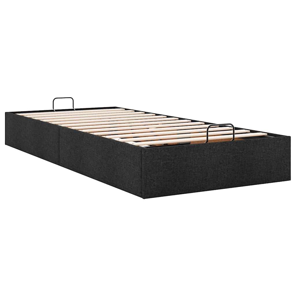 osmannisk sengeramme uden madras 80x200 cm stof sort