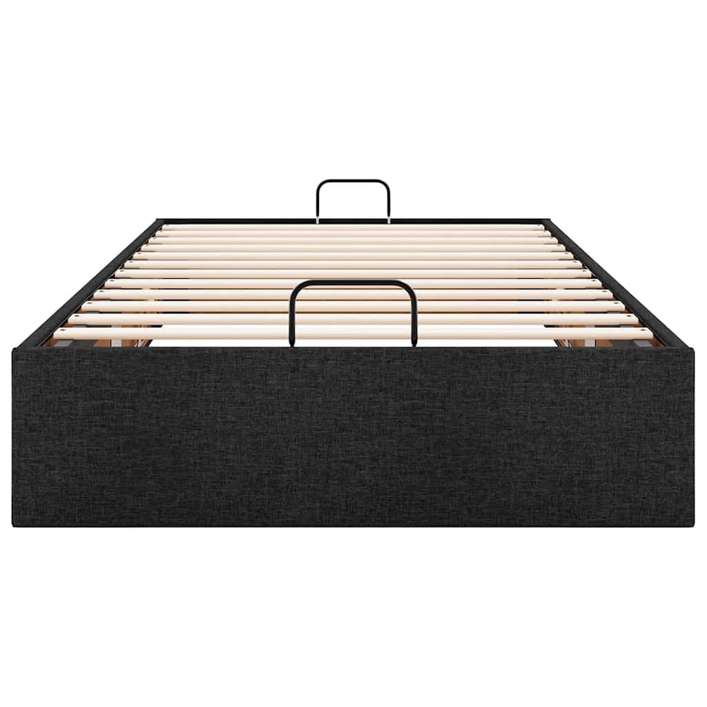 osmannisk sengeramme uden madras 80x200 cm stof sort